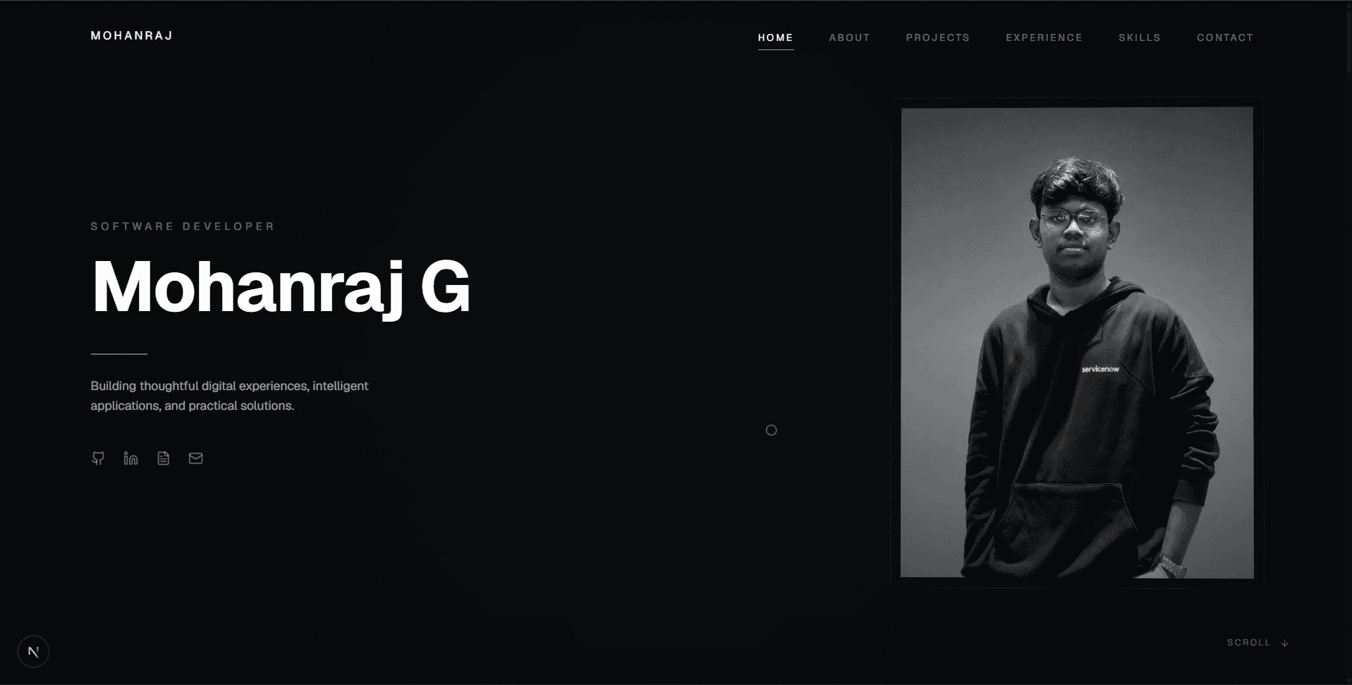 Mohanraj - Developer Portfolio